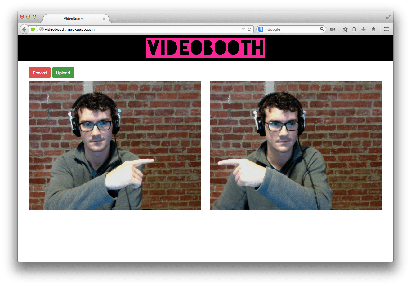 videobooth screenshot