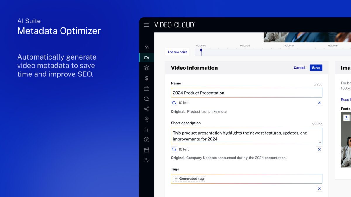Screenshot of the new AI Suite Metadata Optimizer