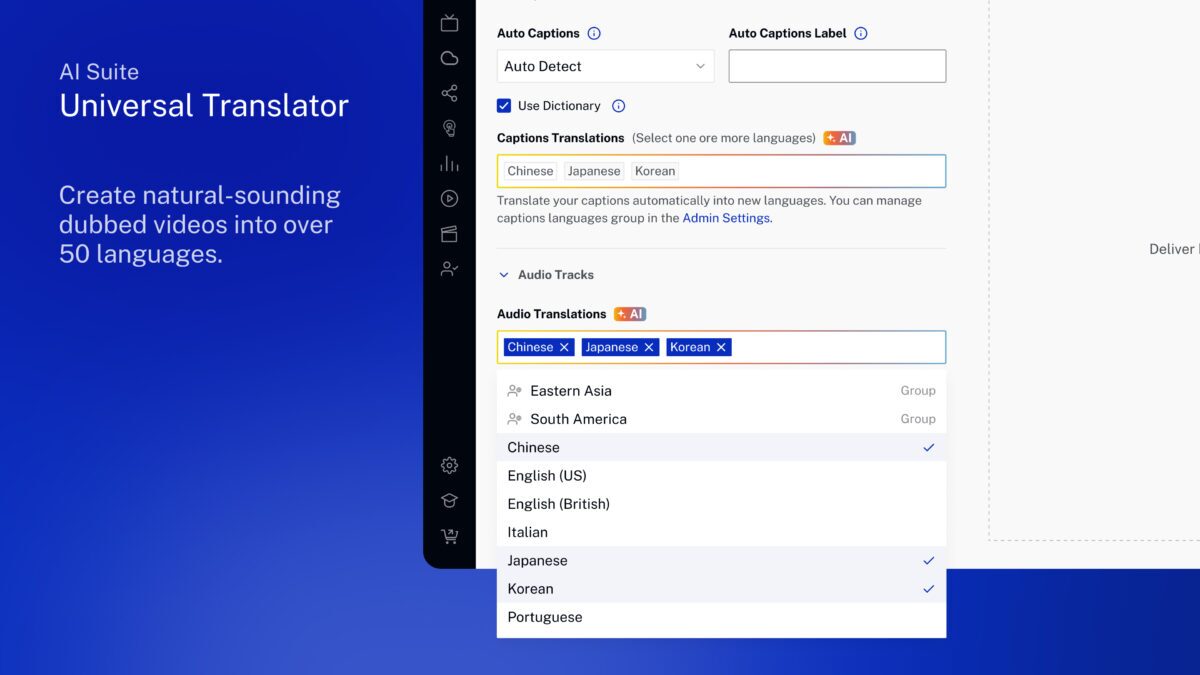 Screenshot of AI Suite Universal translator